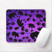 Black Bear Black Bear Paws Mousepad (Mit Mouse)