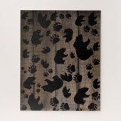 Black Bear Black Bear Paws Puzzle (Vertikal)