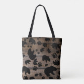 Black Bear Black Bear Paws Tasche (Rückseite)