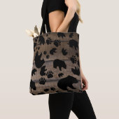 Black Bear Black Bear Paws Tasche (Von Nahem)