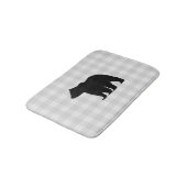 Black Bear Buffalo Karo Bath Mat Badematte (Schrägansicht)