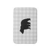 Black Bear Buffalo Karo Bath Mat Badematte (Vorderseite Vertikal)