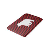 Black Bear Buffalo Karo Bath Mat Badematte (Schrägansicht)