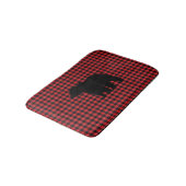 Black Bear Buffalo Karo Bath Mat Badematte (Schrägansicht)