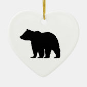 Black Bear Christmas Art Keramik Ornament (Vorne)