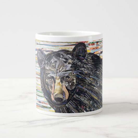 Black Bear Collage Coffee Tasse von C.E. White (Vorderseite)