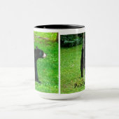 Black Bear Cube Pole Dancer Tasse (Zentrum)