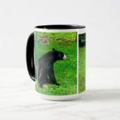 Black Bear Cube Pole Dancer Tasse (Vorderseite Links)