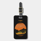 Black Bear  Gepäckanhänger (Vorderseite vertikal)