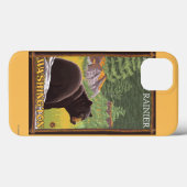 Black Bear in Forest - Mount Rainier, Washington Case-Mate iPhone Hülle (Rückseite (Horizontal))
