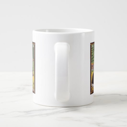 Black Bear in Forest - Mount Rainier, Washington Jumbo-Tasse (Rückseite)