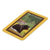 Black Bear in Forest - Mount Rainier, Washington Magnet (Linke Seite)