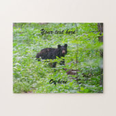 Black Bear in forest Puzzle (Horizontal)