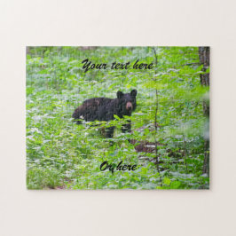 Black Bear in forest Puzzle