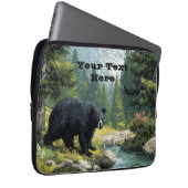 Black Bear Nature Laptopschutzhülle (Vorne Rechts)