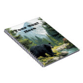 Black Bear Nature  Notizblock (Rechte Seite)