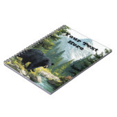 Black Bear Nature Notizblock (Linke Seite)