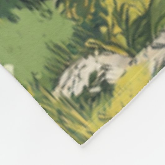 Black Bear Nature Throw Blanket Fleecedecke (Ecke)