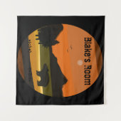 Black Bear Personalisiert Wandteppich (Vorderseite (Horizontal))