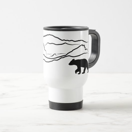 Black Bear & Pikes Peak Reisebecher (VorderseiteRechts)