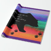 Black Bear Silhouette Geschenkpapier (Ungerollt)