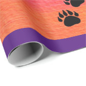 Black Bear Silhouette Geschenkpapier (Rolleneckpunkt)