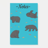 Black Bears Post-it Klebezettel (Vorderseite)