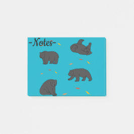 Black Bears Post-it Klebezettel