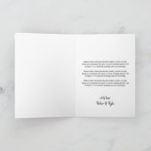 Black Beautiful Arch Wedding Foto Liebe & Danke (Innenseite)