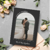 Black Beautiful Arch Wedding Foto Liebe & Danke