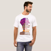 Black Beautiful Frau Proud Ich bin schwarze Frau T-Shirt (Vorne ganz)