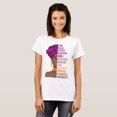 Black Beautiful Frau stolz bin ich schwarze Frau B T-Shirt (Vorne ganz)