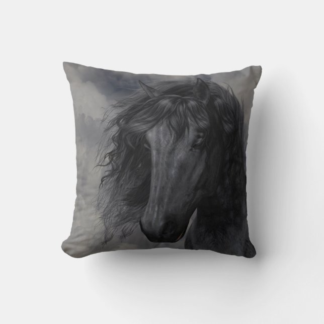 Black Beauty American MoJo Pillow Kissen (Vorderseite)