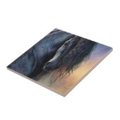 Black Beauty Art Tile Fliese (Seite)