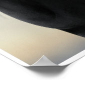 Black Beauty - Black Friesian Horse Portrait Poster (Ecke)