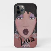 "Black Beauty Diva" Case-Mate iPhone Hülle (Rückseite)