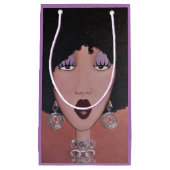 "Black Beauty Diva" kleine Geschenktasche Geschenktüte (Vorderseite)