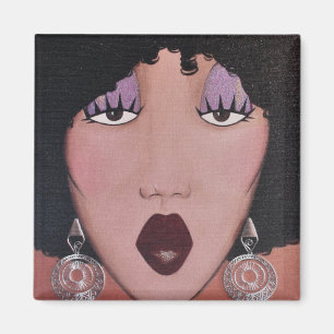 "Black Beauty Diva" Magnet