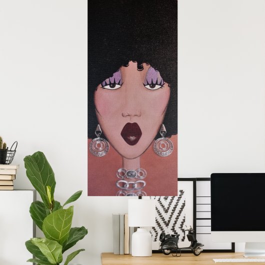 "Black Beauty Diva" Poster (Heimbüro)