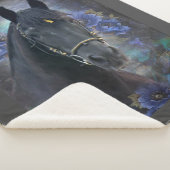 Black Beauty Friesian Horse - Blanket Sherpadecke (3/4)