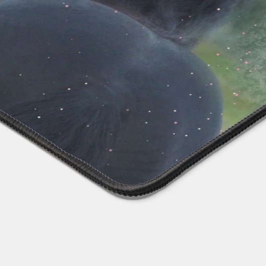 Black Beauty Friesian Horse - Desk Mat Schreibtischunterlage (Ecke)