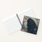 Black Beauty Friesian Horse - Notebook Notizblock (Innenseite)