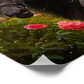 Black Beauty Friesian Horse - Poster (Ecke)