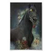 Black Beauty Friesian Horse - Poster (Vorne)