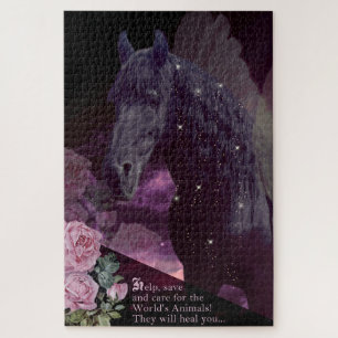 Black Beauty Friesian Horse - Puzzle