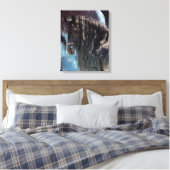Black Beauty Friesian Horse - Wrapped Canvas Leinwanddruck (Insitu (Schlafzimmer))