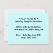 Black Beauty Horse Party Einladungen jedes Mal (Rückseite)