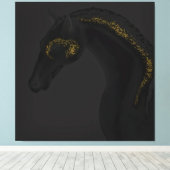 Black Beauty Leinwanddruck (Insitu (Holzboden))