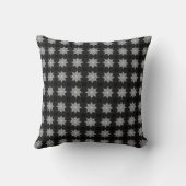 Black Beauty Mandala Snowflake Cushion Kissen (Rückseite)