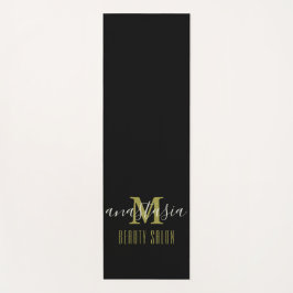 Black Beauty Salon von Anastasia Monogram Yogamatte